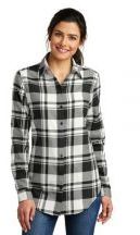 Port Authority® Ladies Plaid Flannel Tunic